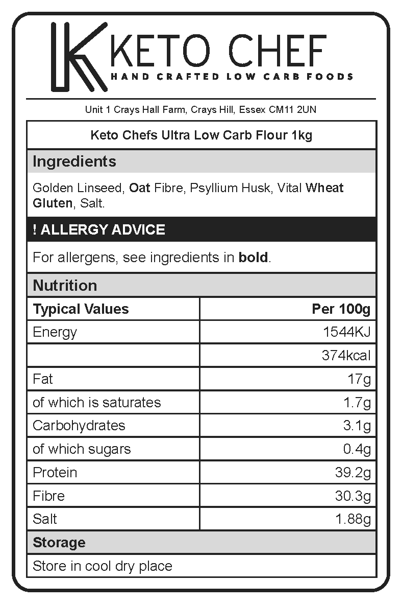 keto Chefs Ultra Low Carb Flour x 1kg