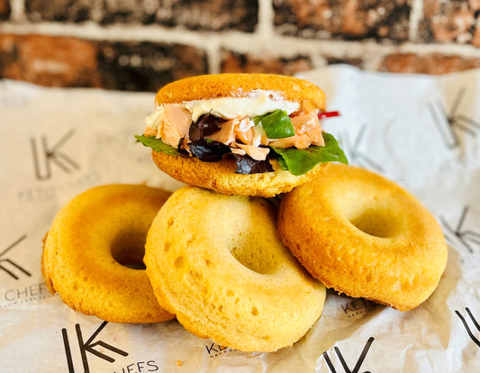 4x 100g KetoChefs Fully Ketogenic Bagels (FREEZER FRIENDLY)