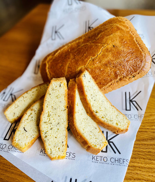 Keto Chefs Gluten & Grain Free Garlic & Herb Focaccia 8/10 portions (freezer friendly) 400g