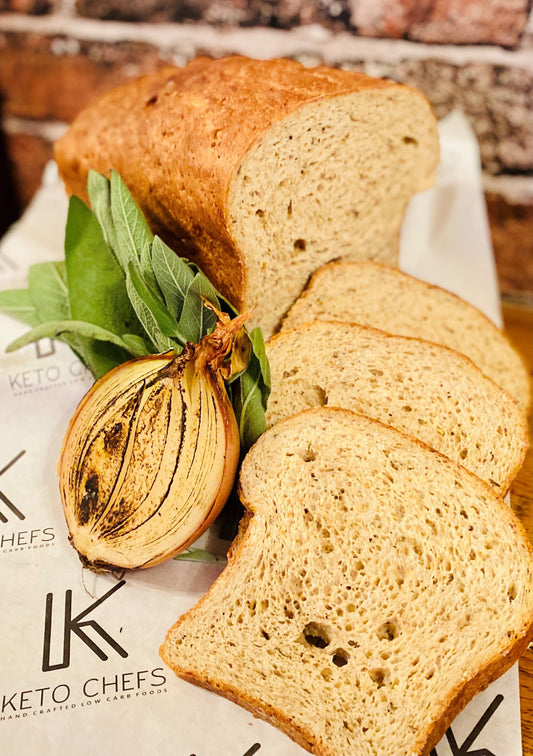 Ultra Low Carb Rustic Sage & Onion Presliced 600g Loaf (FREEZER FRIENDLY)