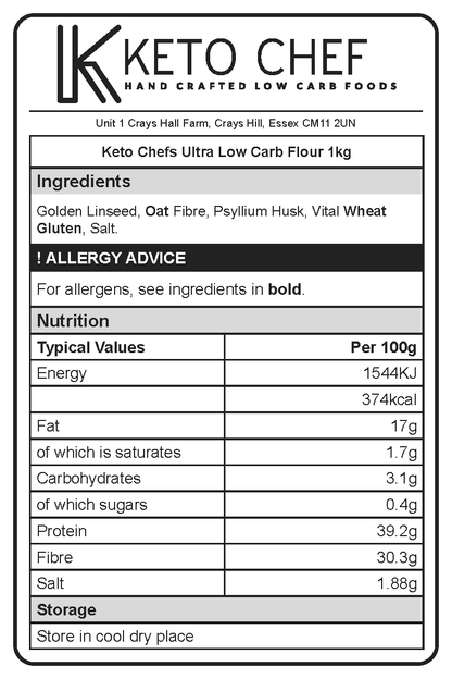 keto Chefs Ultra Low Carb Flour x 1kg