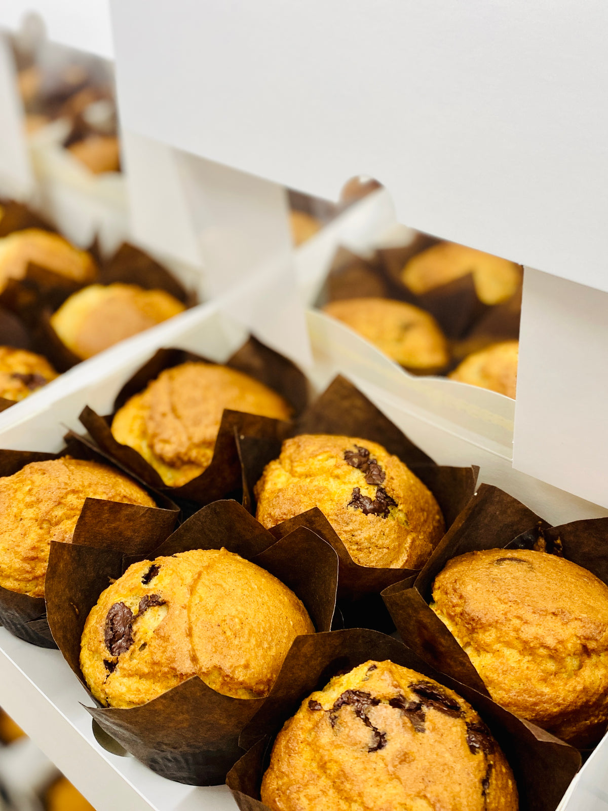 6 x Fully Keto 90% Belgium Dark Chocolate Chip & Vanilla Muffins (FREEZER FRIENDLY) 600g