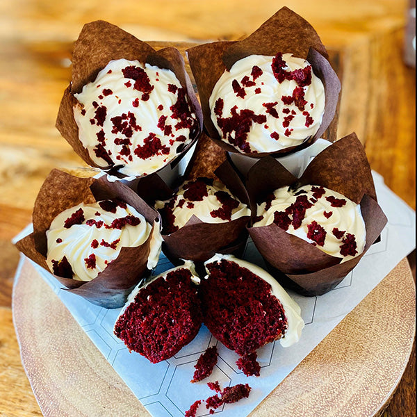 PIY (Pipe It Yourself) Red Velvet Cupcakes x 6 (freezer friendly) 600g