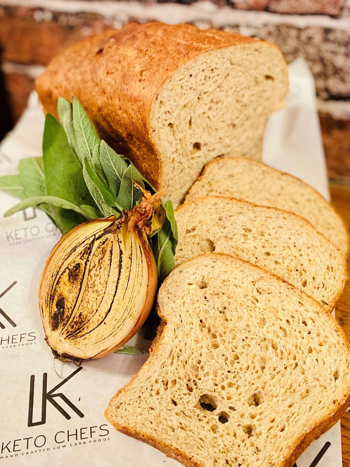 Ultra Low Carb Rustic Sage & Onion Presliced 700g Loaf (FREEZER FRIENDLY)