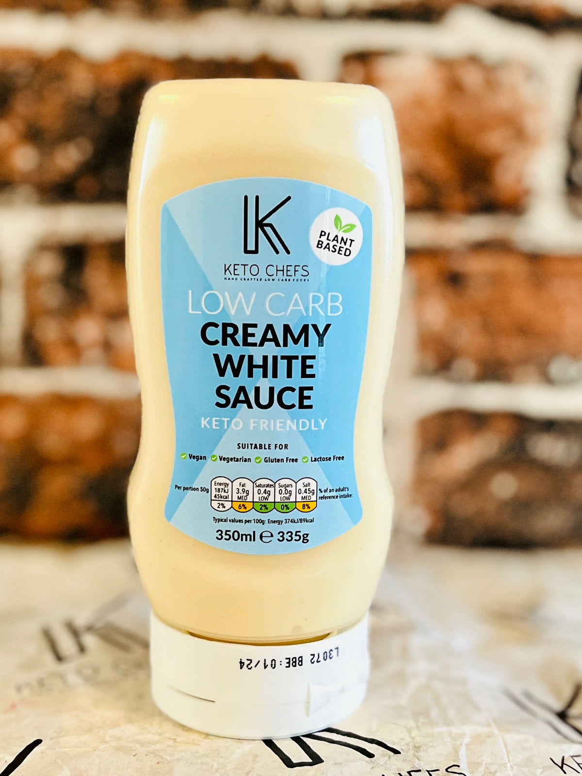 Keto Chefs Low Cream White Sauce, Plant Based & Allergen Free 350 ml
